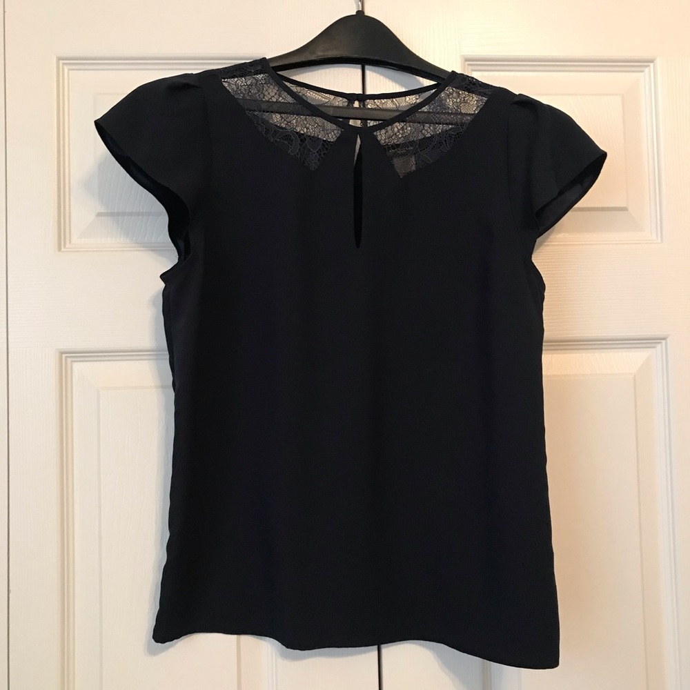 Ann Taylor Navy Blue top 2P